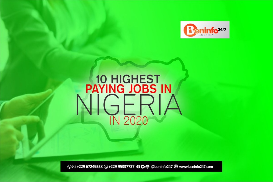 Read more about the article 10 HIGHEST PAYING JOBS IN NIGERIA IN 2021